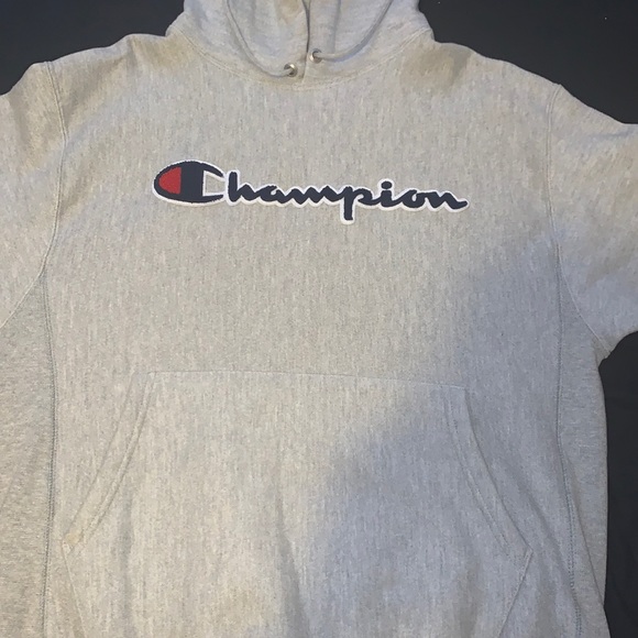 Champion grey hoodie Medium - Picture 1 of 4